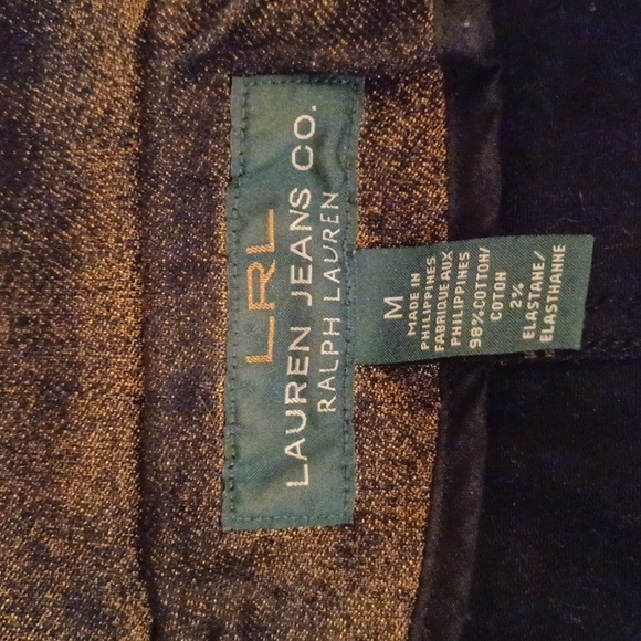 Ralph Lauren Metallic Glaze Black Denim Jacket - Picture 8 of 11